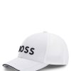 Hugo Boss-Knitted-piqué six-panel cap with embroidered logo-hugo boss store near me 4