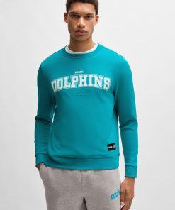 Hugo Boss Tracksuits-BOSS x NFL regular-fit sweatshirt with special branding-hugo boss store near me