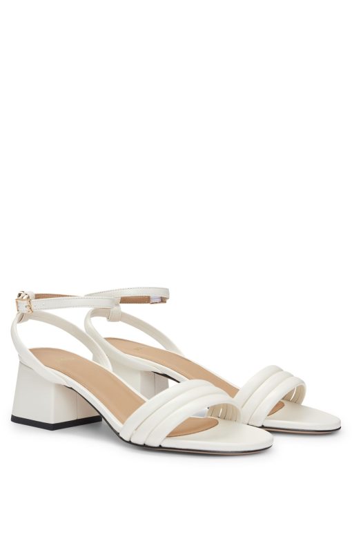 Hugo Boss Sandals-Padded-strap sandals with block heel-boss hugo