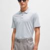 Hugo Boss Polo Shirts-Porsche x BOSS striped cotton-jacquard polo shirt with tipped collar-hugo boss near me 3