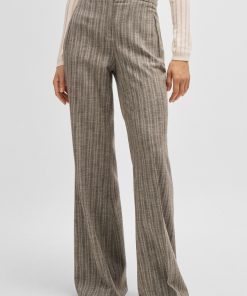 Hugo Boss Pants-Regular-fit trousers in striped stretch cloth-hugo boss store