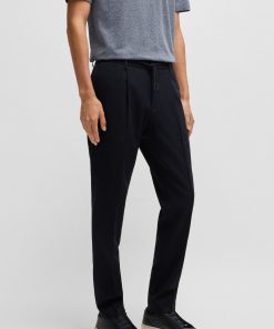 Hugo Boss-Slim-fit trousers in a structured stretch-wool blend-hugo boss near me