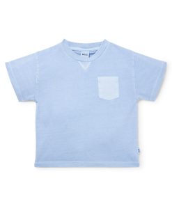 Hugo Boss-Kids’ T-shirt in faded-effect cotton with embroidered logo-boss near me