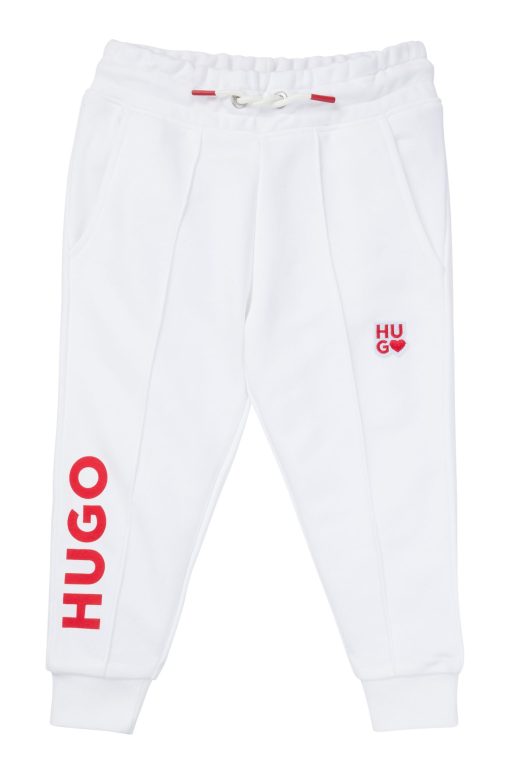 Hugo Boss-Kids' tracksuit bottoms in French terry with logo details-hugo boss near me