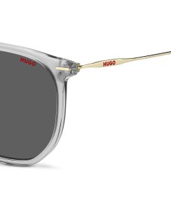 Hugo Boss Eyewear-Transparent-acetate sunglasses with metal temples-hugo 2