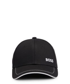 Hugo Boss-Cotton-twill cap with embroidered logo and metal buckle-boss outlet 2