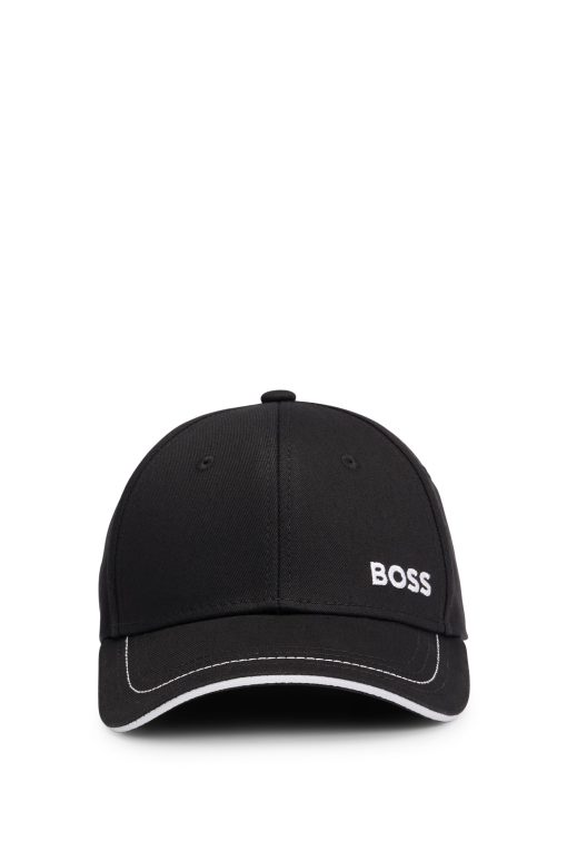 Hugo Boss-Cotton-twill cap with embroidered logo and metal buckle-boss outlet - Image 2