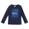 Hugo Boss-Kids’ fleece sweatshirt with embossed logo-hugo boss outlet 3