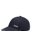 Hugo Boss-Cotton-twill cap with embroidered logo and metal buckle-boss outlet 3