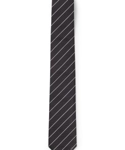 Hugo Boss Ties and Pocket Squares-Silk-jacquard tie with diagonal stripes-boss hugo