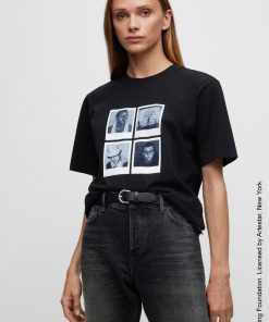 Hugo Boss T-Shirts-BOSS x Keith Haring gender-neutral T-shirt with photographic artwork-boss store 2