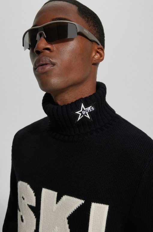 Hugo Boss Sweaters and Cardigans-BOSS x Perfect Moment virgin-wool sweater with 'Ski' intarsia-boss near me - Image 2