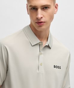 Hugo Boss Polo Shirts-BOSS x Matteo Berrettini slim-fit polo shirt with UV protection-hugo boss sale 2