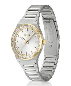 Hugo Boss Watches-Two-tone watch with silver-white dial-hugoboss 2