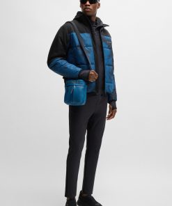 Hugo Boss Jackets and Coats-Water-repellent puffer jacket with logo print-hugo boss store near me 2