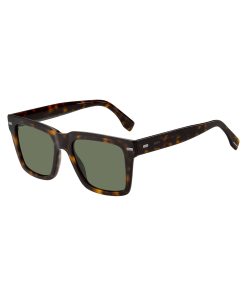 Hugo Boss Eyewear-Havana bio-acetate sunglasses with patterned rivets-boss hugo