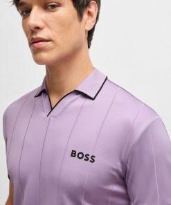 Hugo Boss Polo Shirts-BOSS x Matteo Berrettini active polo shirt with four-way stretch-hugo 2