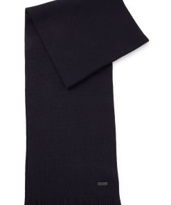 Hugo Boss Scarves-Raschel-knit scarf in merino wool-hugo boss outlet