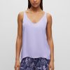 Hugo Boss-Sleeveless mock-neck top in ribbed fabric-hugo boss sale 3