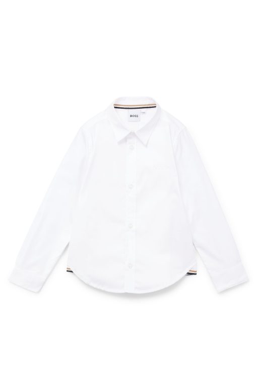 Hugo Boss-Kids' regular-fit shirt in Oxford cotton-boss hugo