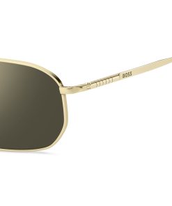 Hugo Boss Eyewear-Gold-tone sunglasses with tubular temples-hugo 2