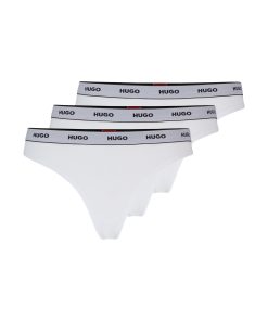 Hugo Boss Underwear, Pajamas, and Socks-Three-pack of stretch-cotton thong briefs with logos-hugo