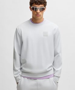 Hugo Boss Tracksuits-Sweatshirt with drop-needle stitching-hugoboss