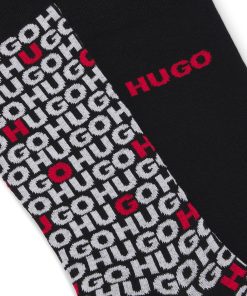 Hugo Boss Socks-Two-pack of regular-length socks with logo details-hugo boss near me 2