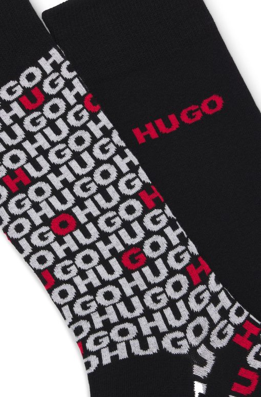 Hugo Boss Socks-Two-pack of regular-length socks with logo details-hugo boss near me - Image 2