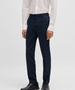 Hugo Boss-Extra-slim-fit suit trousers in performance-stretch cloth-boss outlet