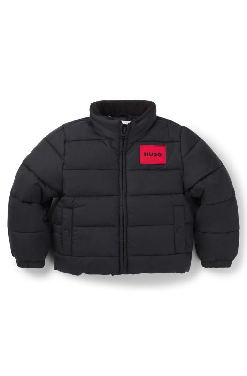 Hugo Boss-Kids' water-repellent puffer jacket with hidden hood-boss store - Image 2