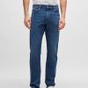 Hugo Boss Pants-Slim-fit jeans in blue comfort-silk denim-boss outlet 4