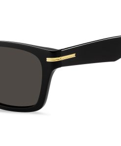 Hugo Boss Eyewear-Black-acetate sunglasses with gold-tone hinges-boss hugo 2