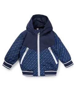 Hugo Boss-Kids’ hooded jacket with printed monograms-hugo boss outlet 2