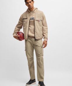 Hugo Boss Pants-BOSS x NFL relaxed-fit cargo trousers with special branding-boss store 2