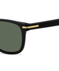 Hugo Boss Eyewear-Black-acetate sunglasses with gold-tone hardware-hugo boss store near me 2