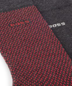 Hugo Boss Socks-Two-pack of regular-length socks with logo details-hugo 2