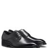 Hugo Boss Business Shoes-Leather loafers with apron toe-boss store 3