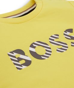 Hugo Boss-Kids’ T-shirt in pure-cotton jersey with embossed logo-boss near me 2