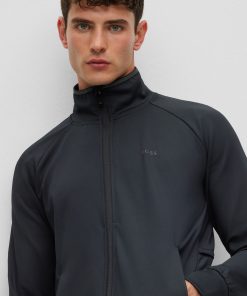 Hugo Boss Tracksuits-Zip-up sweatshirt in active-stretch fabric-hugoboss 2