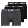 Hugo Boss Underwear-Two-pack of stretch-cotton trunks with metallic branding-boss near me 4