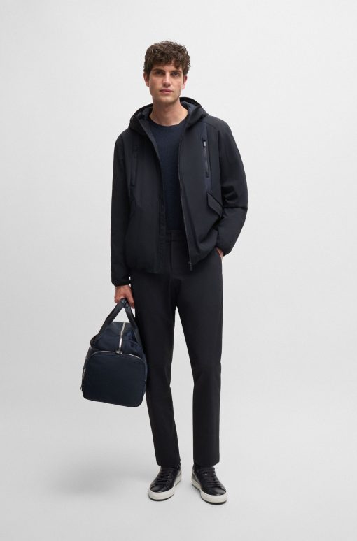 Hugo Boss Jackets and Coats-Water-repellent regular-fit jacket in performance twill-hugoboss - Image 2