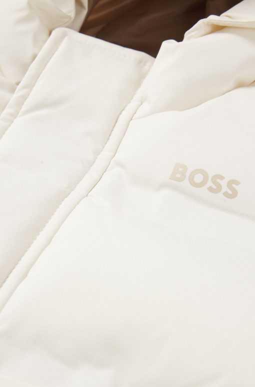 Hugo Boss-Kids' hooded jacket with logo details-hugo boss near me