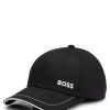 Hugo Boss-Cotton-twill cap with embroidered logo and metal buckle-hugo boss sale 4