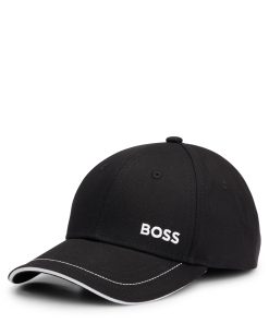 Hugo Boss-Cotton-twill cap with embroidered logo and metal buckle-boss outlet