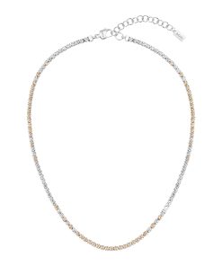 Hugo Boss Jewelry-Adjustable necklace with clear and champagne-colored crystals-hugo boss sale