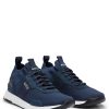 Hugo Boss Sneakers-Mixed-material trainers with leather facings-boss store 4