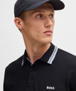 Hugo Boss Polo Shirts-Long-sleeved polo shirt in cotton piqué-boss hugo 2