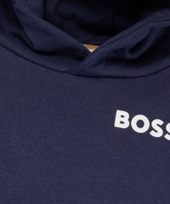 Hugo Boss-Kids’ hoodie with logo print-hugo boss outlet 2