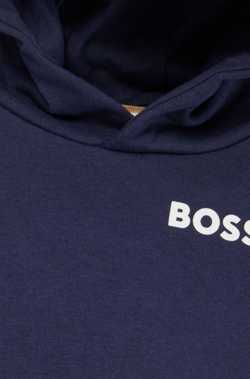 Hugo Boss-Kids' hoodie with logo print-hugo boss outlet - Image 2